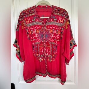 Johnny Was Embroidered Blouse
